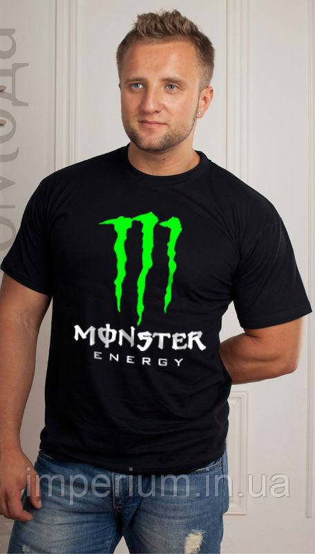Чорна футболка з логотипом Monster Energy