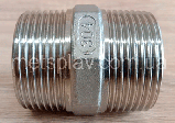 Ніпель нержавіючий AISI 304 з шестигранником Ду 10 (3/8'), фото 4