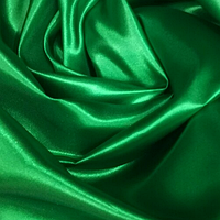 Ткань атлас обычный плотный 125 gms Зеленый