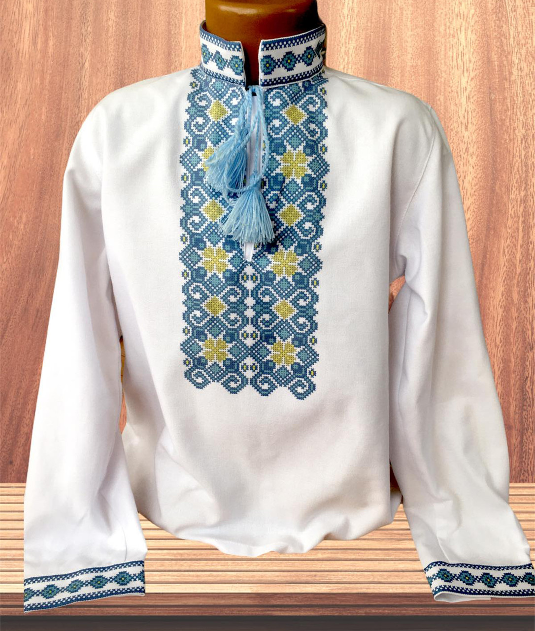 Сорочка для хлопчика (пошита заготовка) № 032-ПХС, фото 1