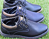 Дитячі шкільні туфлі для хлопчика чорні р33-36, фото 4