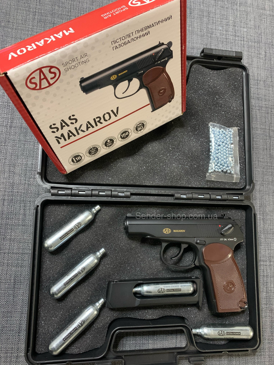 Купить Пневмат Пистолет Макарова ПМ металл SAS PM Makarov, цена 3500 ...