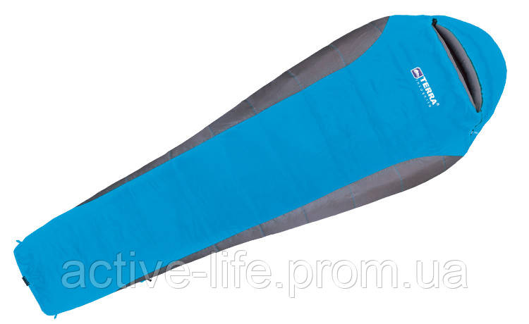 Спальник Terra Incognita Siesta Regular 100 Left blue/grey.