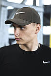 Кепка Nike чоловіча | жіноча найк хакі біле лого, фото 5