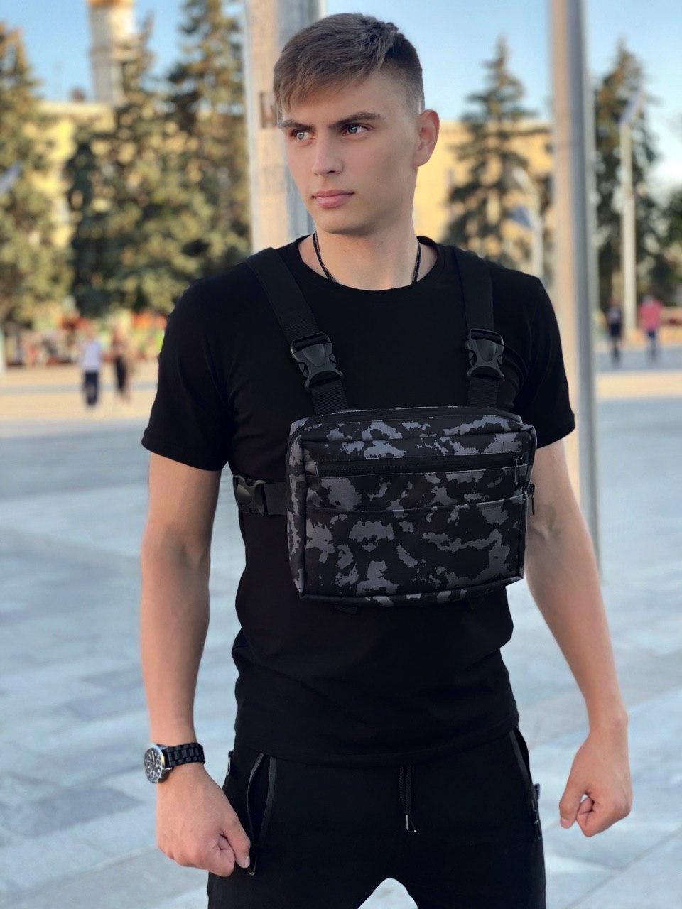 Нагрудна сумка  Camouflage / барсетка Чоловіча Сумка камуфляж