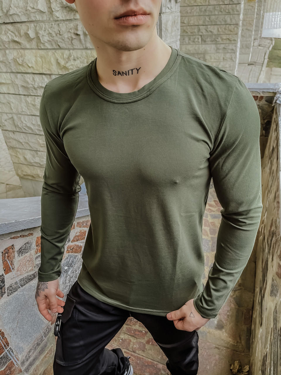 Лонгслив чоловічий Brand 'Pulse' хакі