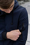 Куртка Softshell V2.0 чоловіча синя демісезонна, фото 8