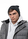 Чоловіча шапка Fila (Філа) чорна, зимова, фото 9