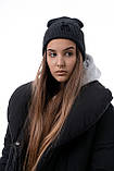 Чоловіча шапка Fila (Філа) чорна, зимова, фото 8