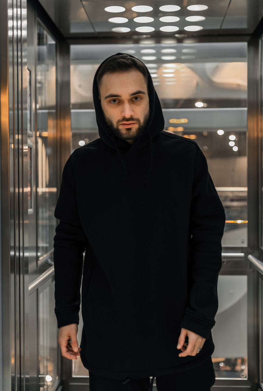 Худі Чоловіче 'Bars' темно сіра спортивна кофта трикотаж + Подарунок