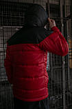 Костюм чоловічий The North Face Вітрівка червона - чорна+Штани чорні+ Барсетка TNF, фото 9