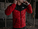 Костюм чоловічий The North Face Вітрівка червона - чорна+Штани чорні+ Барсетка TNF, фото 7