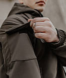 Куртка чоловіча весняна куртка  "SoftShell Easy" хакі осіння, фото 3