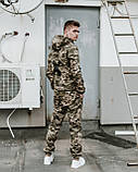 Куртка чоловіча демісезонна Off White military , оф вайт Камуфляж, Штормовка, весняна Куртка осіння, фото 4