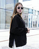 Худі Жіноче Oversize Slit  Brand чорне кофта чорна толстовка, фото 6