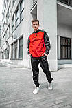Анорак Nike House Чоловічий Чорний - Червоний найк куртка осіння весняна літня спортивна, фото 10