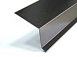 Капельник для даху металевий з оцинкованої сталі розміром 90х50 (товщина жерсті 0,4) довжина 2 метри, фото 8