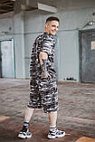 Футболка "Player" камуфляжна + Шорти трикотажні камуфляж . Костюм Oversize літній чоловічий спортивний, фото 4