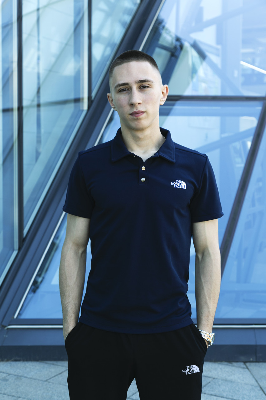 Футболка Поло Чоловіча синя The north Face (TNF) норс фейс спортивна річна весняна