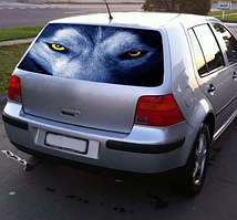 Наклейка на заднє скло автомобіля 3D 130cm*70cm