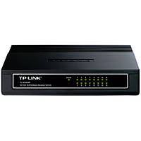 Сетевой коммутатор TP-Link TL-SF1016D на 16 портов LAN Ethernet 10 / 100 Мбит Gold