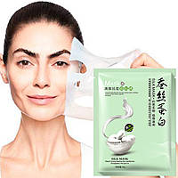 Тканевая маска с протеинами шелка Bioaqua Silk Mask Увлажняющая От пигментации Для Свежести и Сияния Gold