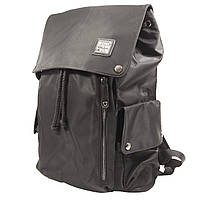 Рюкзак городской KAKA 2209 Black для ноутбука 15.6" водоотталкивающий кнопки+затягивающие шнурки мужской Gold