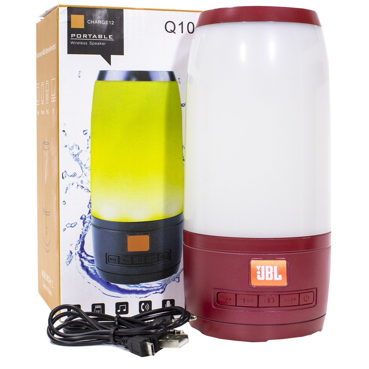 Колонка BL JBL Pulse P3 mini Red функция Bluetooth AUX вход шумоподавление беспроводная Gold - фото 8 - id-p1436643237