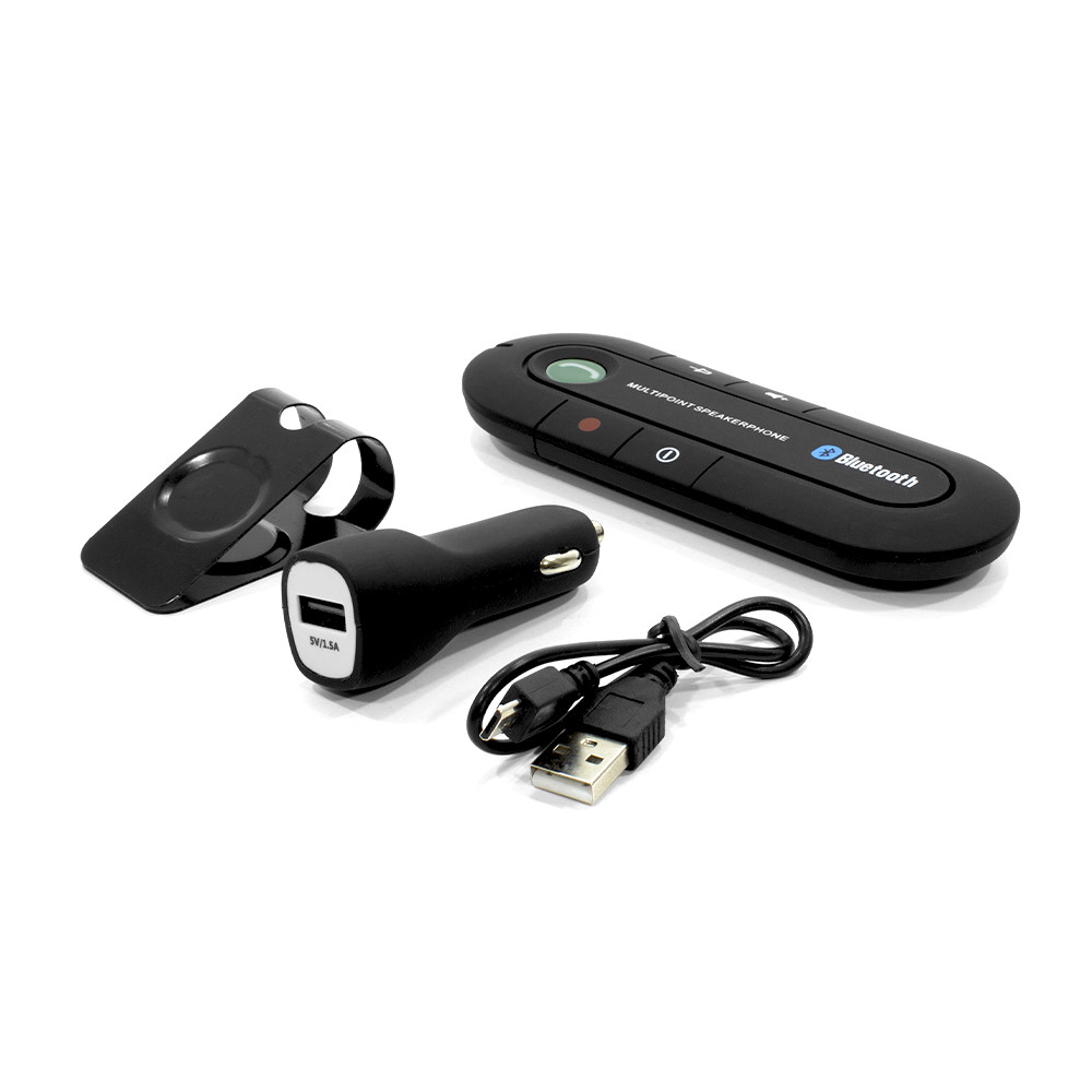 Громкая связь Lesko Car Kit с встроенным микрофоном для автомобиля свободные руки функция записи Bluetooth - фото 8 - id-p1436643286