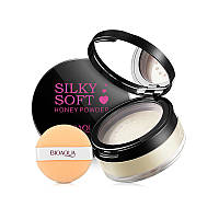 Пудра рассыпчатая BIOAQUA Silky Soft Honey Powder Тон №2 Ivory White 15 г выравнивающая маскирующая Gold