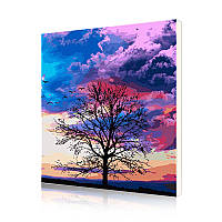 Картина по номерам Lesko DIY PH9607 "Пурпурное небо" 40-50см набор для творчества живопись Gold