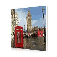 Картина по номерам Lesko DIY PH9214 "Лондон" 40-50см набор для творчества живопись Gold