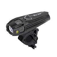 Велосипедная фара West Biking 0701263 Black + Silver металлическая велофара LED фонарь для велосипеда Gold