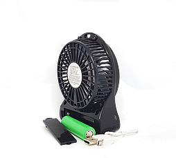 Ручний USB мінівентилятор Portable Fan Mini Чорний, фото 4