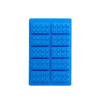 Силиконовая форма CUMENSS Lego Blue для заморозки льда Gold