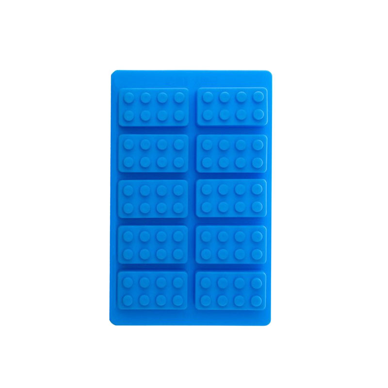 Силиконовая форма CUMENSS Lego Blue для заморозки льда Gold - фото 1 - id-p1436647451
