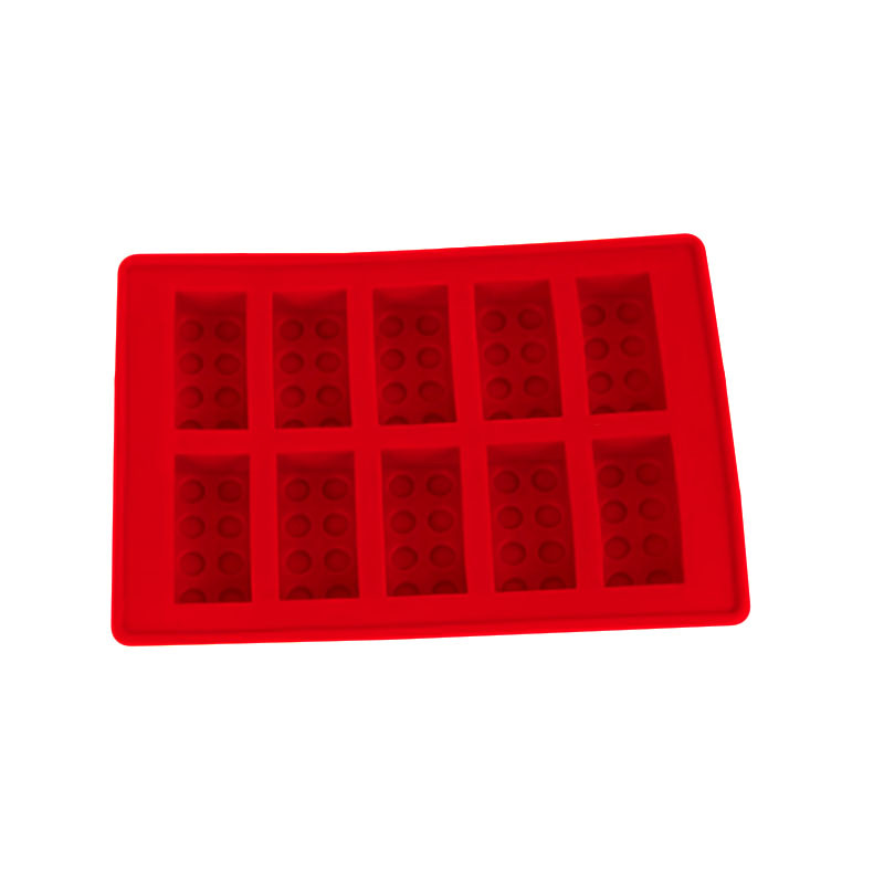Силиконовая форма CUMENSS Lego Red для заморозки льда Gold - фото 2 - id-p1436648677