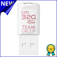 Флеш-накопитель Team 32GB C171 White для хранения и передачи информации Gold