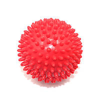 Мяч для массажа c шипами Dobetters PVC 9 см Red шипованый мячик Gold