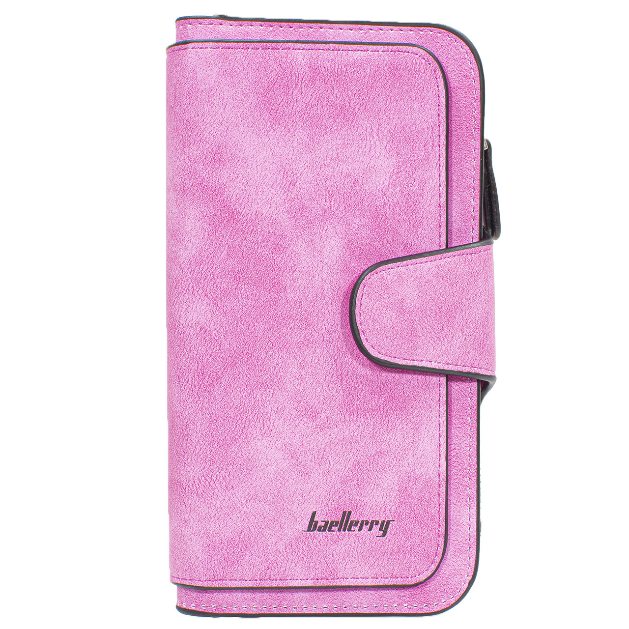Кошелек замшевый Baellerry N2345 Pink для девушек и женщин Баллери красивый бумажник для девушек и женщин - фото 1 - id-p1436647678