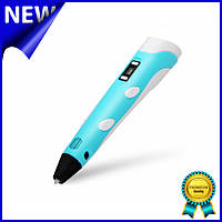 3D-ручка Kaiyiyuan V2 Blue с пластиком в комплекте LCD дисплей (случайные цвета) Gold