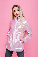 Анорак женский "Unique" ветровка куртка спортивная дождевик весенняя | осенняя | летняя от розовый