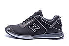 Чоловічі шкіряні кросівки NB Clasic Black, фото 2
