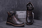 Чоловічі зимові шкіряні черевики ZG Black Military Style, фото 7