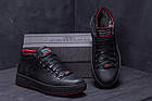 Чоловічі зимові шкіряні черевики ZG Black Exclusive Leather, фото 7