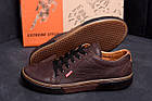 Чоловічі шкіряні кеди Levis Chocolate Classic, фото 7