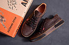 Чоловічі шкіряні кеди Levis Chocolate Classic, фото 10