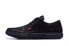 Чоловічі шкіряні кеди Levis Classic Black, фото 2