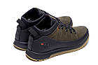 Чоловічі зимові шкіряні кросівки Fila Olive Classic, фото 6