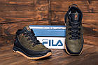 Чоловічі зимові шкіряні кросівки Fila Olive Classic, фото 9